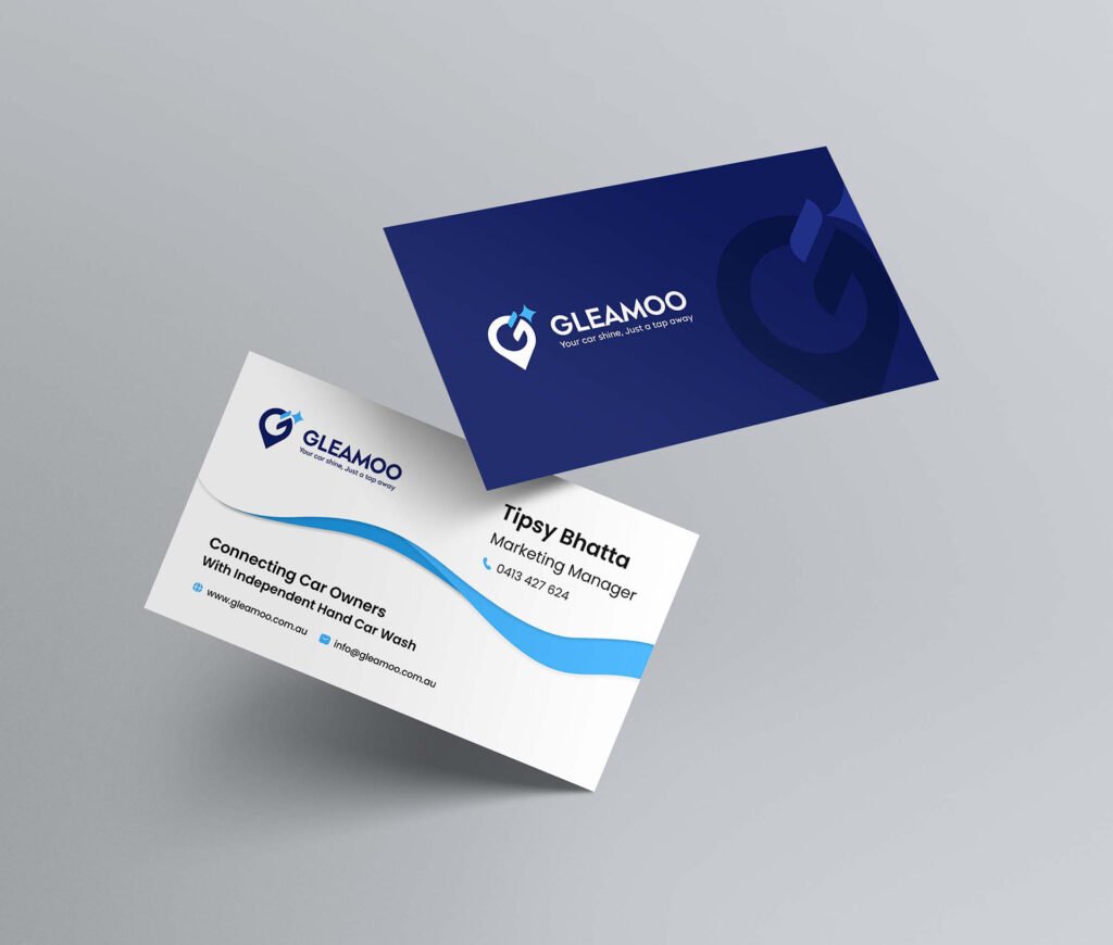 GleamooBusinessCard-thegill Brand logo and visual identity design by The-Gill.com