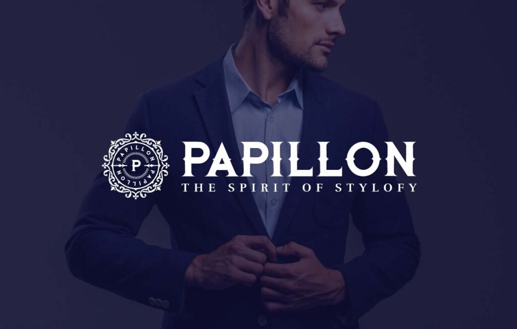 PapillonLogo3-thegill Brand logo and identity design by The-Gill.com