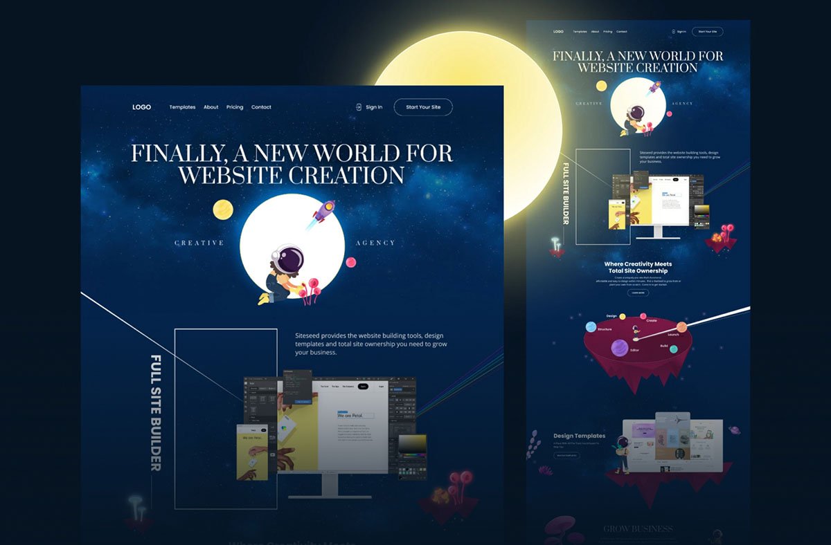 Website design and UI/UX layout created by The-Gill.com